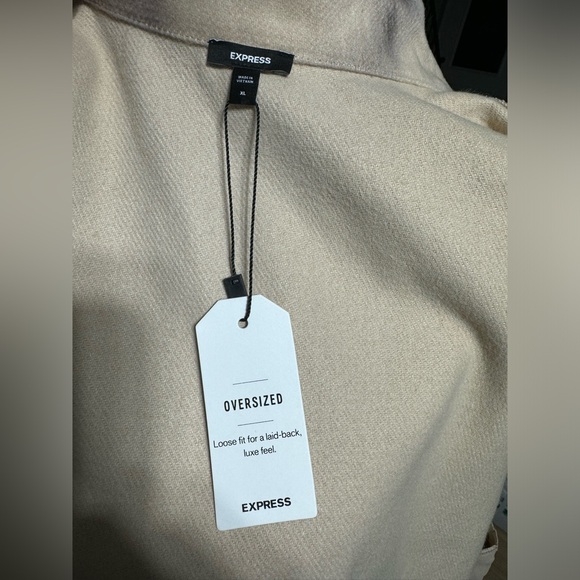 Express Printed Brushed Twill Shacket NWT size XL - Picture 8 of 9